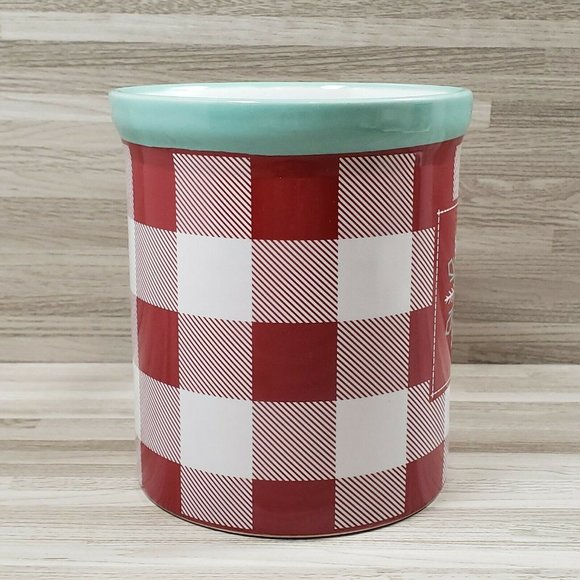 Design Pac Christmas Holiday Plain Snowflake 18 oz. Coffee Mug Cup Red White - Picture 2 of 8